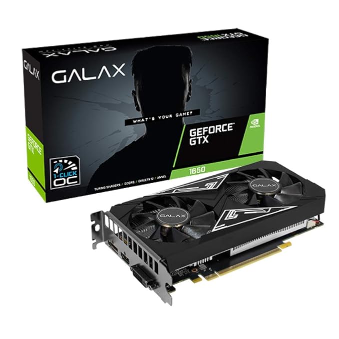グラフィックボード・グラボ・ビデオカード GALAX GeForce GTX 1650 EX PLUS OC 4GB Galax GeForce® GTX 1650 EX Plus Graphics Card